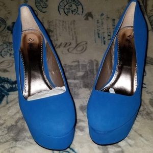 Royal blue heels